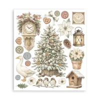 tamperia White Christmas Rub-On 20,5x23cm Assortment (6pcs) by Cristina Radovan (DFLRBXG13)